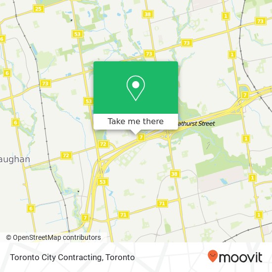 Toronto City Contracting map