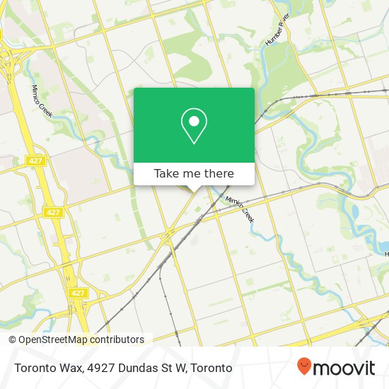 Toronto Wax, 4927 Dundas St W plan