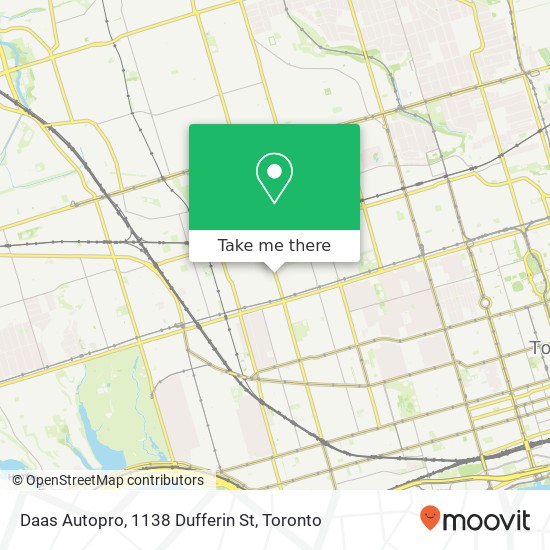 Daas Autopro, 1138 Dufferin St plan