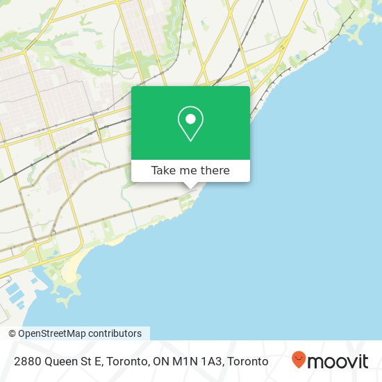 2880 Queen St E, Toronto, ON M1N 1A3 map