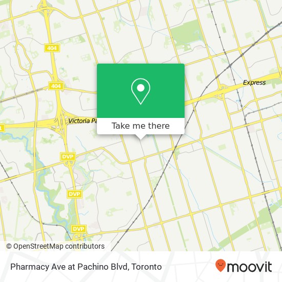 Pharmacy Ave at Pachino Blvd map