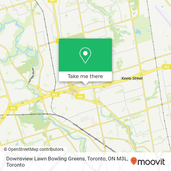 Downsview Lawn Bowling Greens, Toronto, ON M3L plan