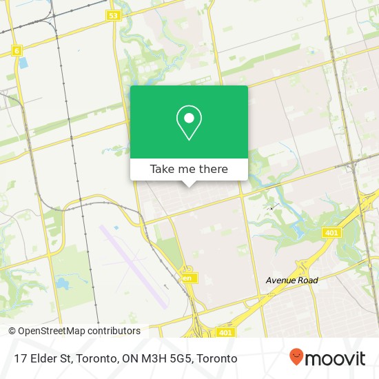 17 Elder St, Toronto, ON M3H 5G5 map