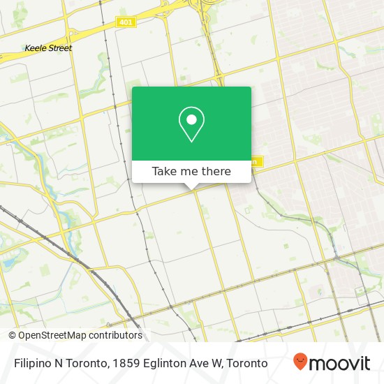 Filipino N Toronto, 1859 Eglinton Ave W map