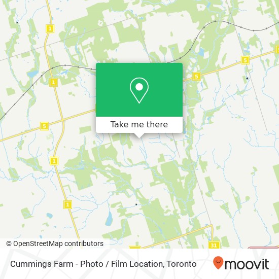 Cummings Farm - Photo / Film Location map