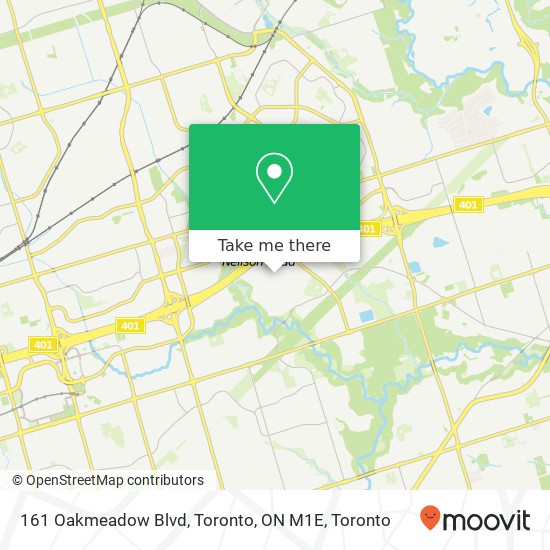 161 Oakmeadow Blvd, Toronto, ON M1E plan