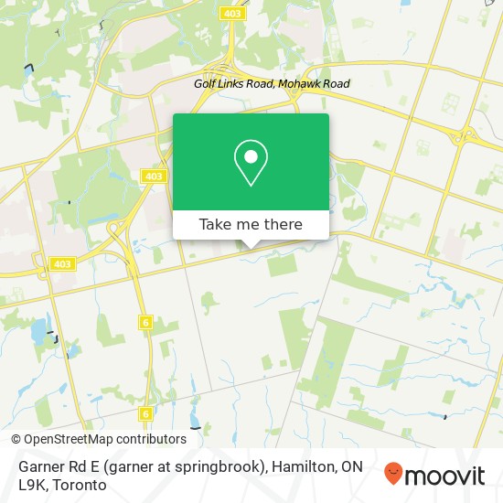 Garner Rd E (garner at springbrook), Hamilton, ON L9K plan