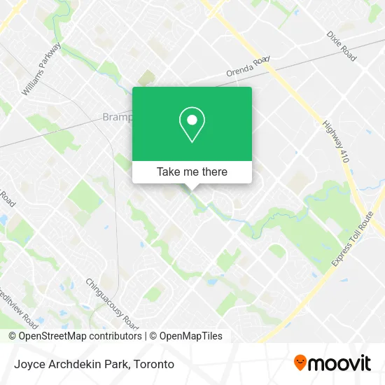 Joyce Archdekin Park map