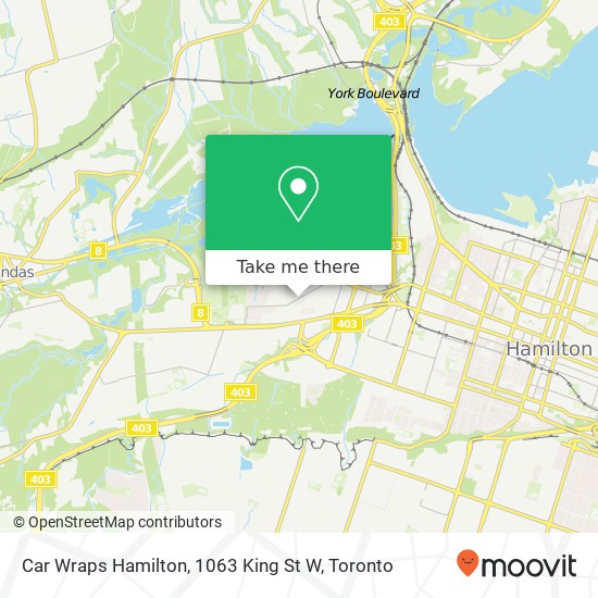 Car Wraps Hamilton, 1063 King St W map