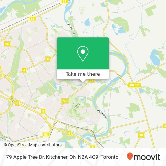 79 Apple Tree Dr, Kitchener, ON N2A 4C9 map