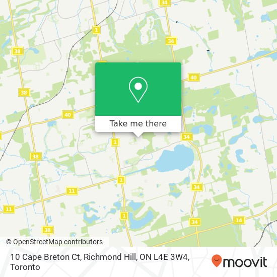 10 Cape Breton Ct, Richmond Hill, ON L4E 3W4 map