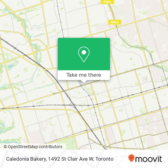 Caledonia Bakery, 1492 St Clair Ave W map