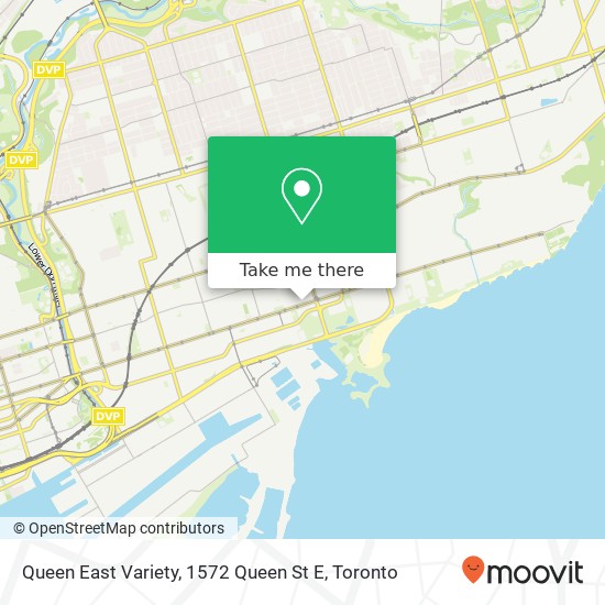 Queen East Variety, 1572 Queen St E map