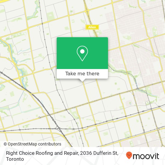 Right Choice Roofing and Repair, 2036 Dufferin St map
