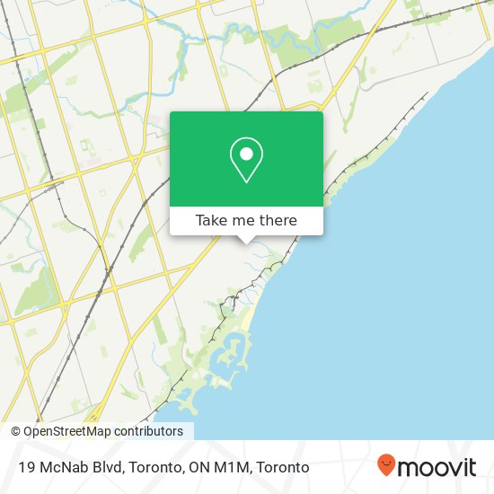 19 McNab Blvd, Toronto, ON M1M map