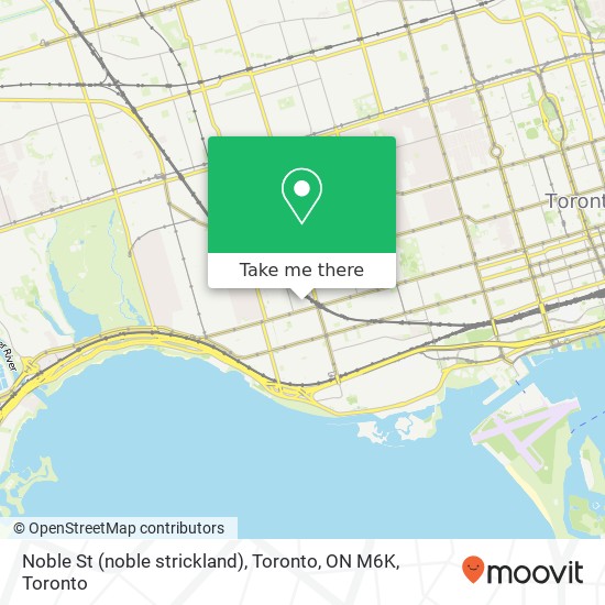 Noble St (noble strickland), Toronto, ON M6K map