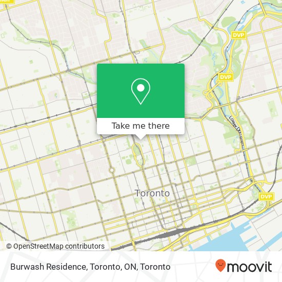 Burwash Residence, Toronto, ON map