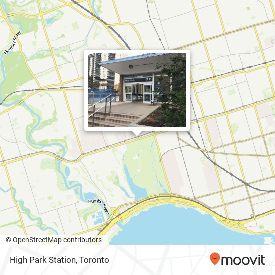 High Park Station map