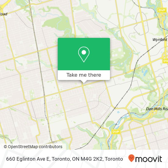 660 Eglinton Ave E, Toronto, ON M4G 2K2 map