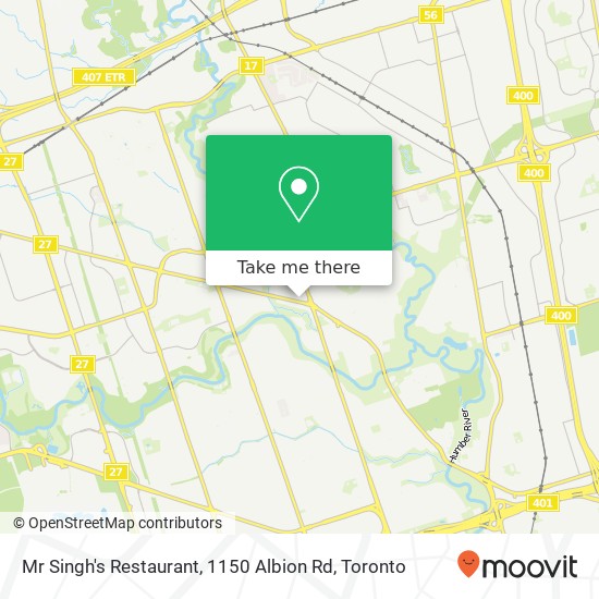 Mr Singh's Restaurant, 1150 Albion Rd map
