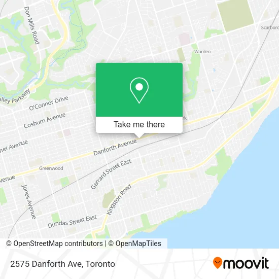 2575 Danforth Ave map