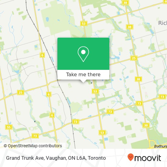Grand Trunk Ave, Vaughan, ON L6A map