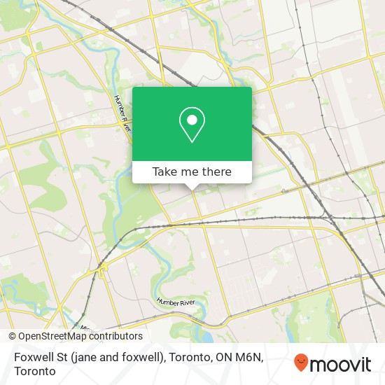 Foxwell St (jane and foxwell), Toronto, ON M6N map