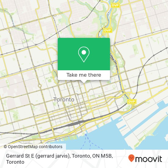 Gerrard St E (gerrard jarvis), Toronto, ON M5B map