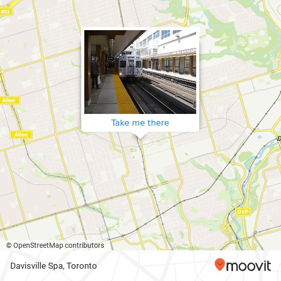 Davisville Spa map