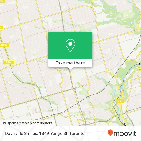 Davisville Smiles, 1849 Yonge St map