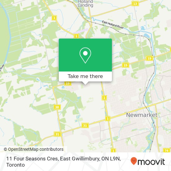 11 Four Seasons Cres, East Gwillimbury, ON L9N map