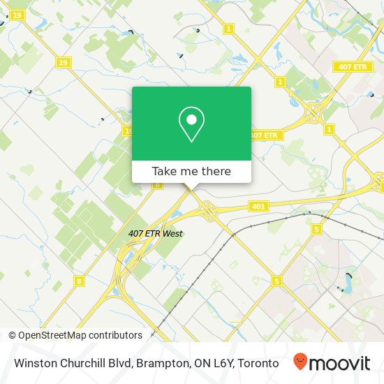 Winston Churchill Blvd, Brampton, ON L6Y map