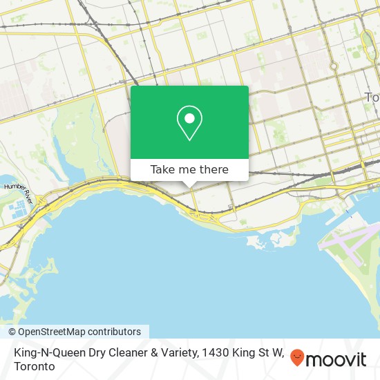 King-N-Queen Dry Cleaner & Variety, 1430 King St W plan