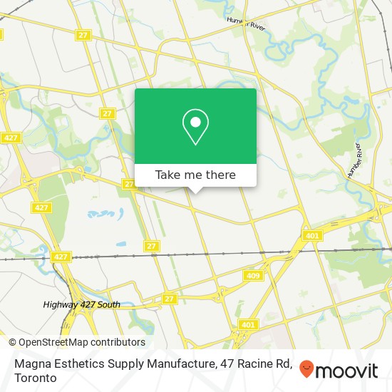 Magna Esthetics Supply Manufacture, 47 Racine Rd map