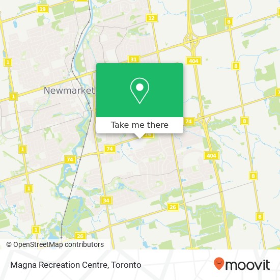 Magna Recreation Centre map