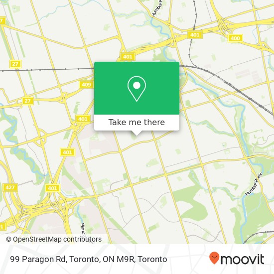 99 Paragon Rd, Toronto, ON M9R map