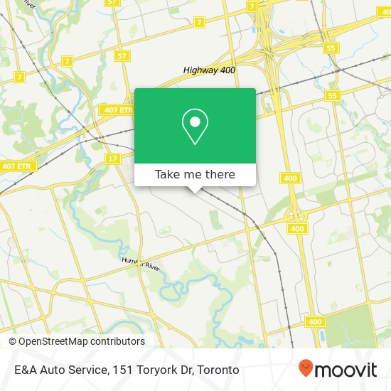 E&A Auto Service, 151 Toryork Dr plan