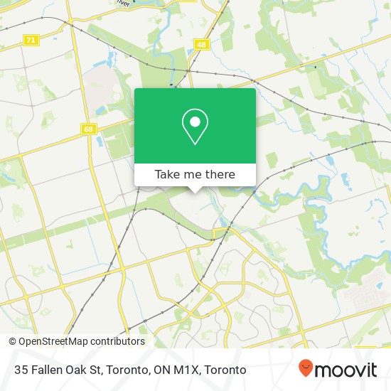 35 Fallen Oak St, Toronto, ON M1X map