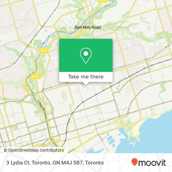 3 Lydia Ct, Toronto, ON M4J 5B7 map