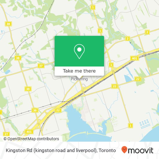 Kingston Rd (kingston road and liverpool), Pickering, ON L1V map