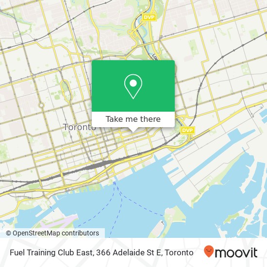 Fuel Training Club East, 366 Adelaide St E map