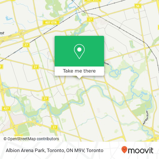Albion Arena Park, Toronto, ON M9V map