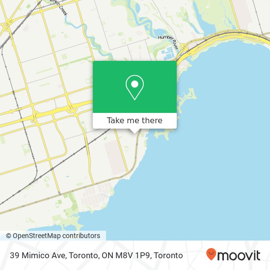 39 Mimico Ave, Toronto, ON M8V 1P9 map