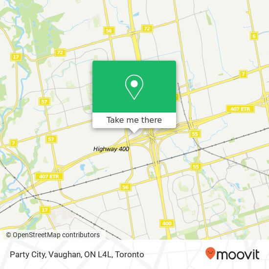Party City, Vaughan, ON L4L map
