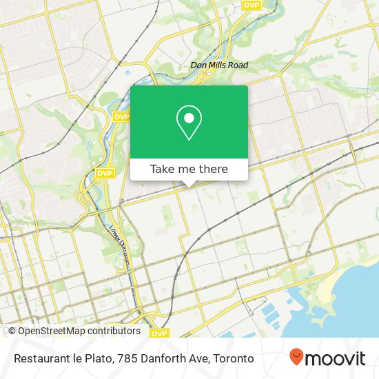 Restaurant le Plato, 785 Danforth Ave map