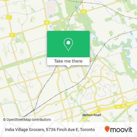 India Village Grocers, 5736 Finch Ave E map