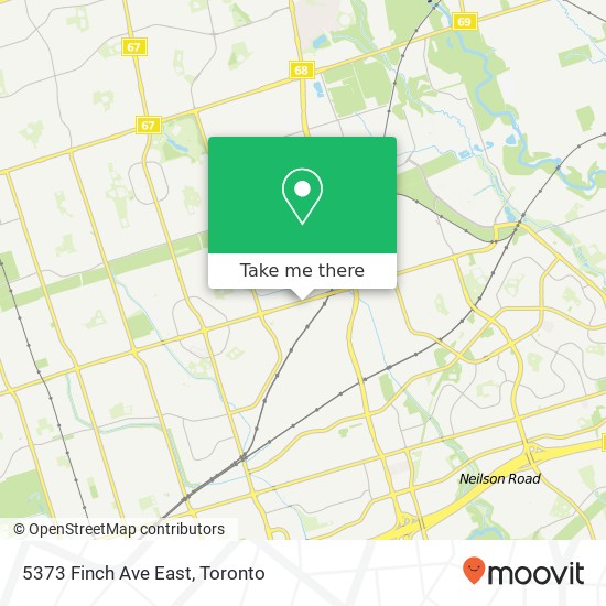 5373 Finch Ave East map