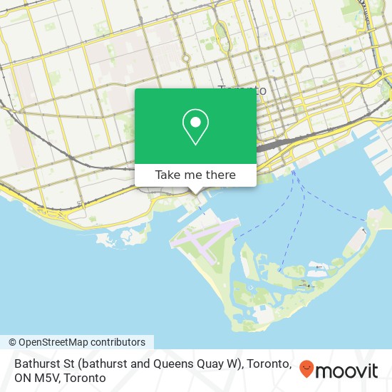 Bathurst St (bathurst and Queens Quay W), Toronto, ON M5V map