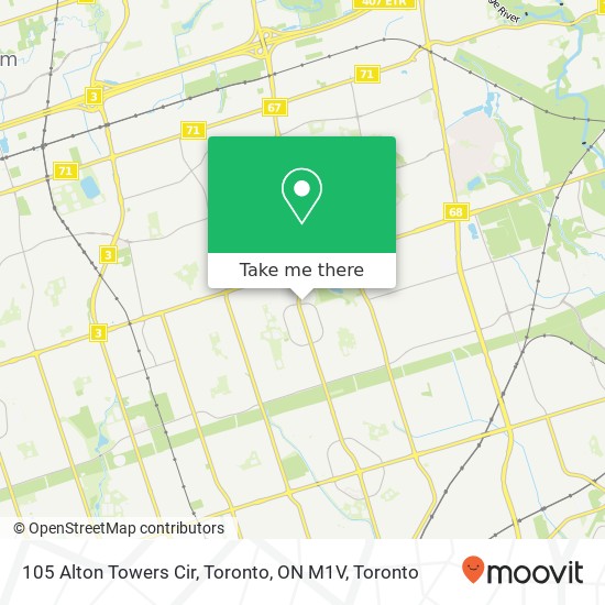 105 Alton Towers Cir, Toronto, ON M1V map