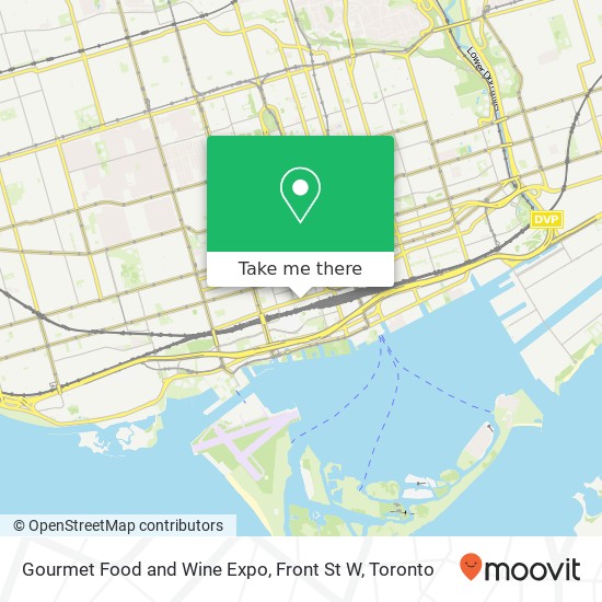 Gourmet Food and Wine Expo, Front St W map